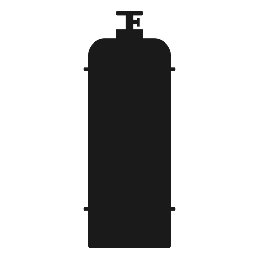 Silueta de botella de gas Diseño PNG