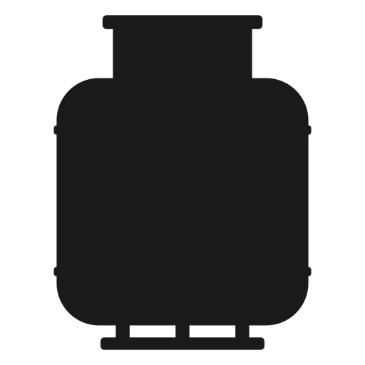 Gas cylinder silhouette PNG Design
