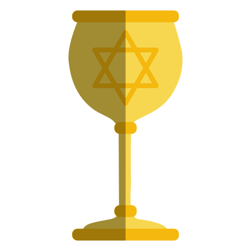 Golden goblet with jewish star Transparent PNG Golden goblet with jewish star Transparent PNG
