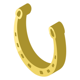 Icono de herradura dorada