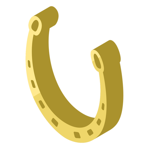 Ícone de ferradura dourada Desenho PNG