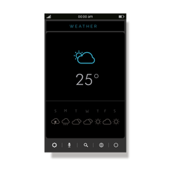 Grey weather service user interface PNG Design Transparent PNG