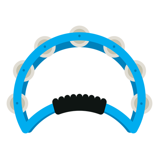 Handgehaltenes Tamburininstrument-Symbol PNG-Design