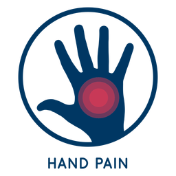 Hand pain icon