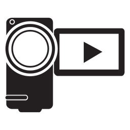 Handycam Camcorder flaches Symbol PNG-Design