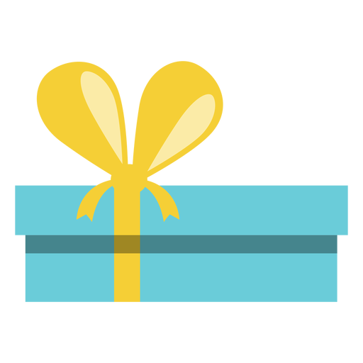 Hanukkah blue gift box PNG Design
