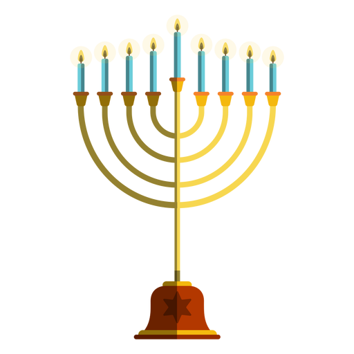 Hanukkah candlestick menorah illustration - Transparent PNG & SVG ...