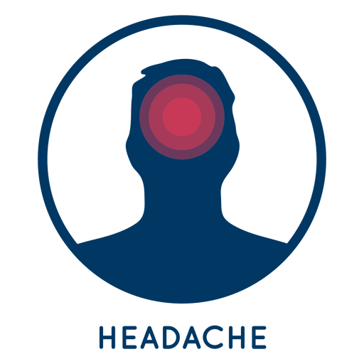 Icono de dolor de cabeza Diseño PNG