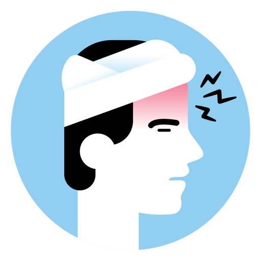 Headache sickness symptom icon PNG Design