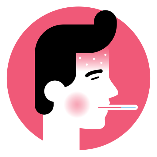 Icono de síntoma de enfermedad de fiebre alta - Descargar PNG/SVG  transparente