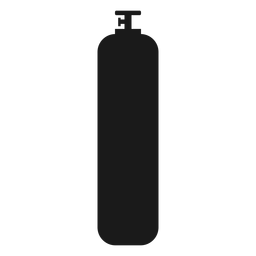 Silhueta da garrafa de gás de alta pressão Desenho PNG