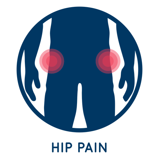 Hip pain icon PNG Design