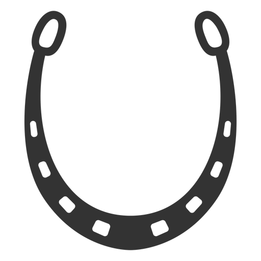 Silueta de icono de herradura Diseño PNG