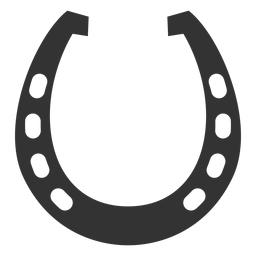 Silhueta de placa de corrida em ferradura Desenho PNG