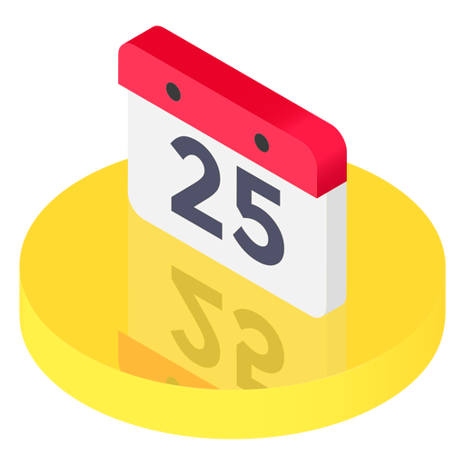 Icono de calendario isométrico Transparent PNG Icono de calendario isométrico Transparent PNG
