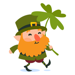 Kobold der Kleekarikatur trägt PNG-Design