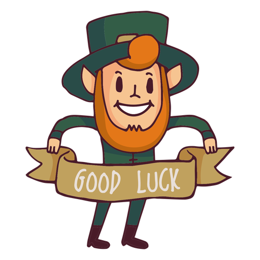 Leprechaun good luck cartoon