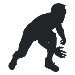 Man wrestler silhouette PNG Design