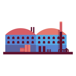 Ilustração de planta de manufatura Desenho PNG
