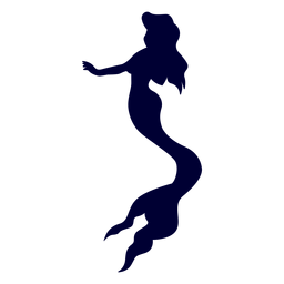 Meerjungfrau Kreatur Silhouette PNG-Design
