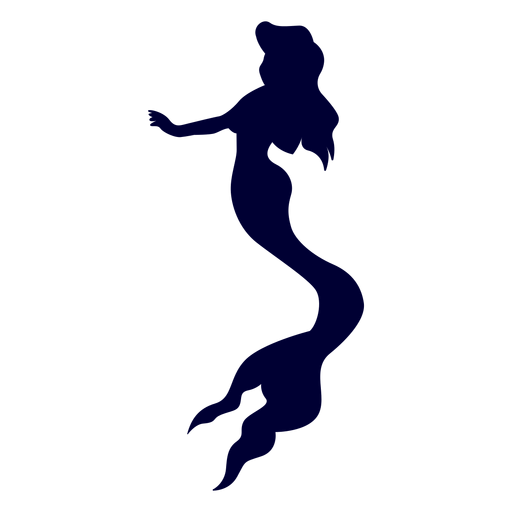 Meerjungfrau Kreatur Silhouette PNG-Design