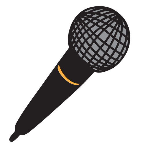 Doodle de microfone e microfone
