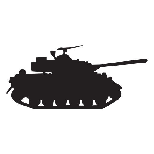 Silhueta de tanque militar Desenho PNG