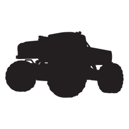 Monster truck silueta de bigfoot Diseño PNG
