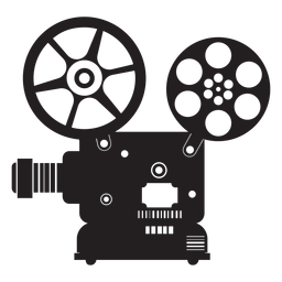 Flaches Symbol für Filmprojektor PNG-Design
