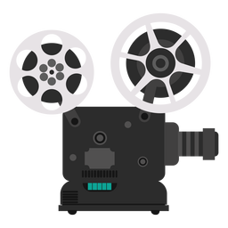 Ilustración de proyector de películas Diseño PNG