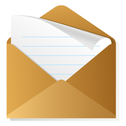 Öffnen Sie das Umschlag-3D-Symbol PNG-Design