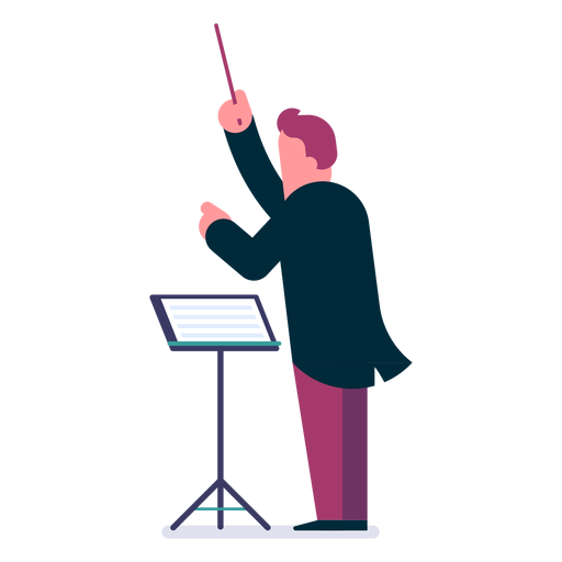 Orchester Dirigent Cartoon PNG-Design