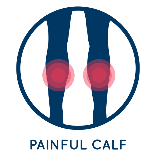 Painful calf icon PNG Design