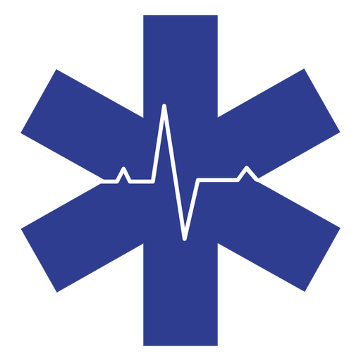 Paramedic heart rate logo PNG Design
