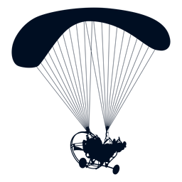Powered paraglider trike silhouette
