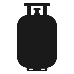 Propane gas tank silhouette PNG Design