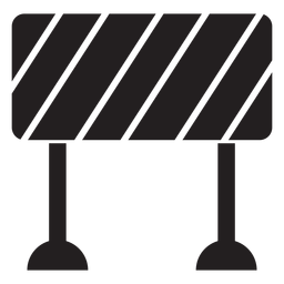 Road block sign icon PNG Design