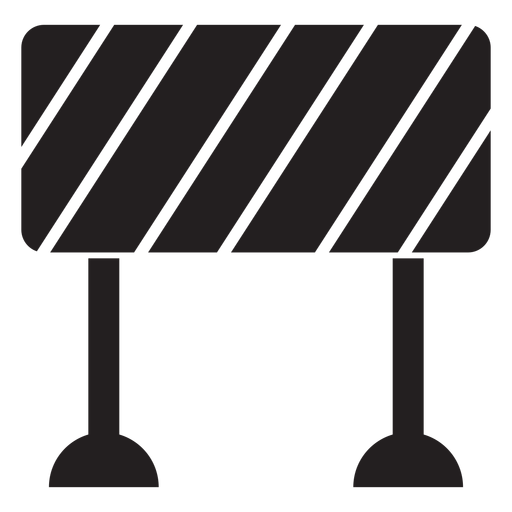 Icono de signo de bloqueo de carretera Diseño PNG