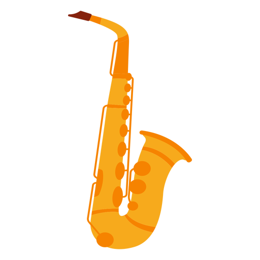 Saxophone musical instrument icon PNG Design