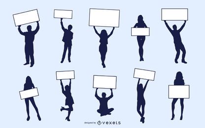Menschen Silhouetten