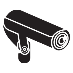 Security video camera flat icon