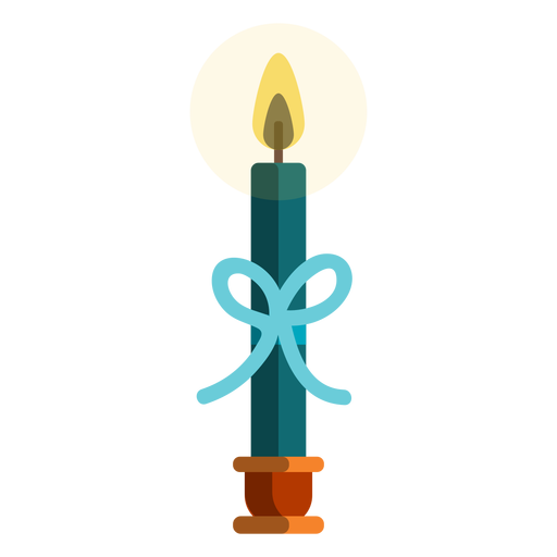 Shamash vela com fita Desenho PNG