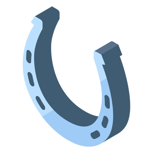 Six holes silver horseshoe icon - Transparent PNG & SVG vector file