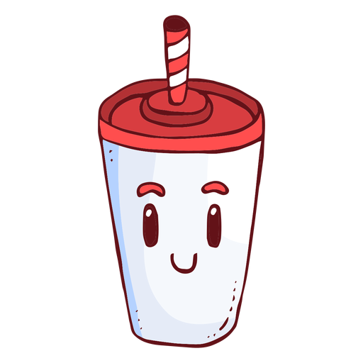 Soft drink cup character cartoon