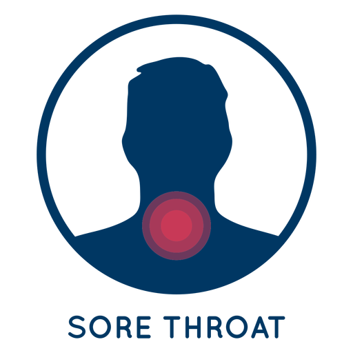 Sore throat icon PNG Design
