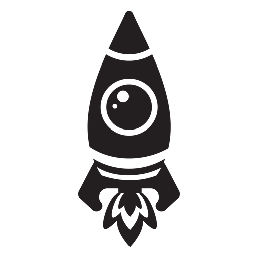 Niños icono de cohete espacial plana - Descargar PNG/SVG transparente