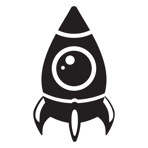 Space ship flat icon