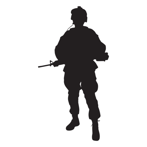 Special forces soldier silhouette PNG Design