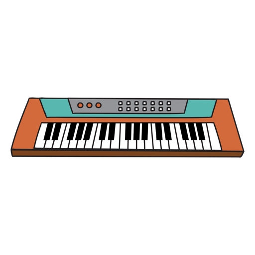 Synthesizer Musikinstrument Gekritzel PNG-Design