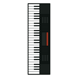Synthesizer musical instrument icon PNG Design
